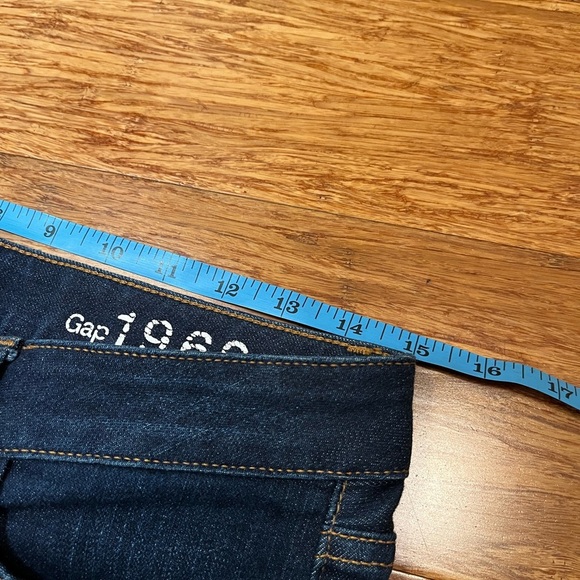 GAP Perfect Boot Low-Rise Dark Wash Denim Jeans Size Women's 27R - Picture 10 of 14